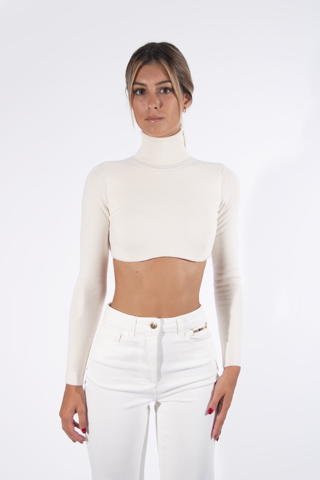 Dolcevita crop in lana